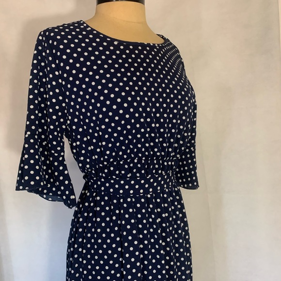 Orange Creek Navy Polka Dot Dress - Picture 8 of 10